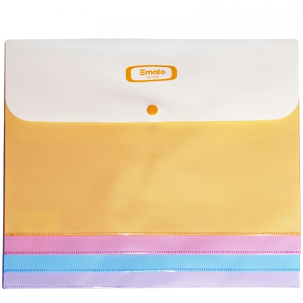 Smato Çıtçıtlı Evrak Zarfı Mat Mor W7536