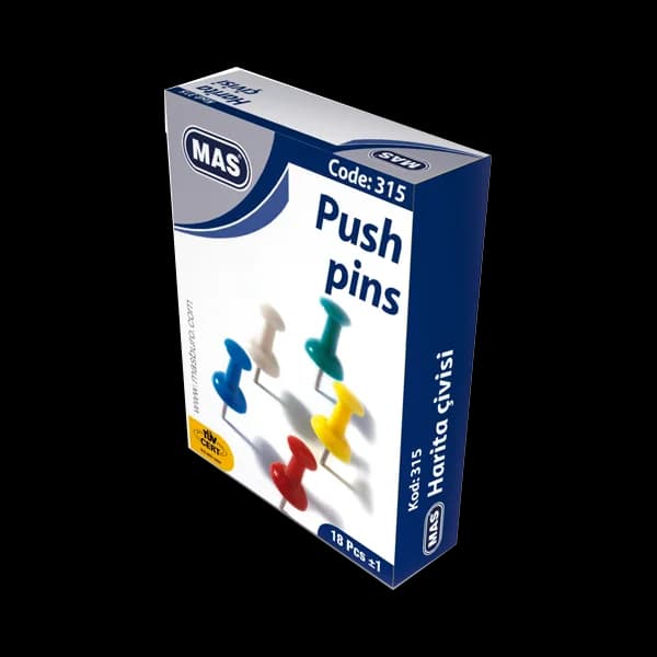 Mas Harita Çivisi Karışık Renkli 315