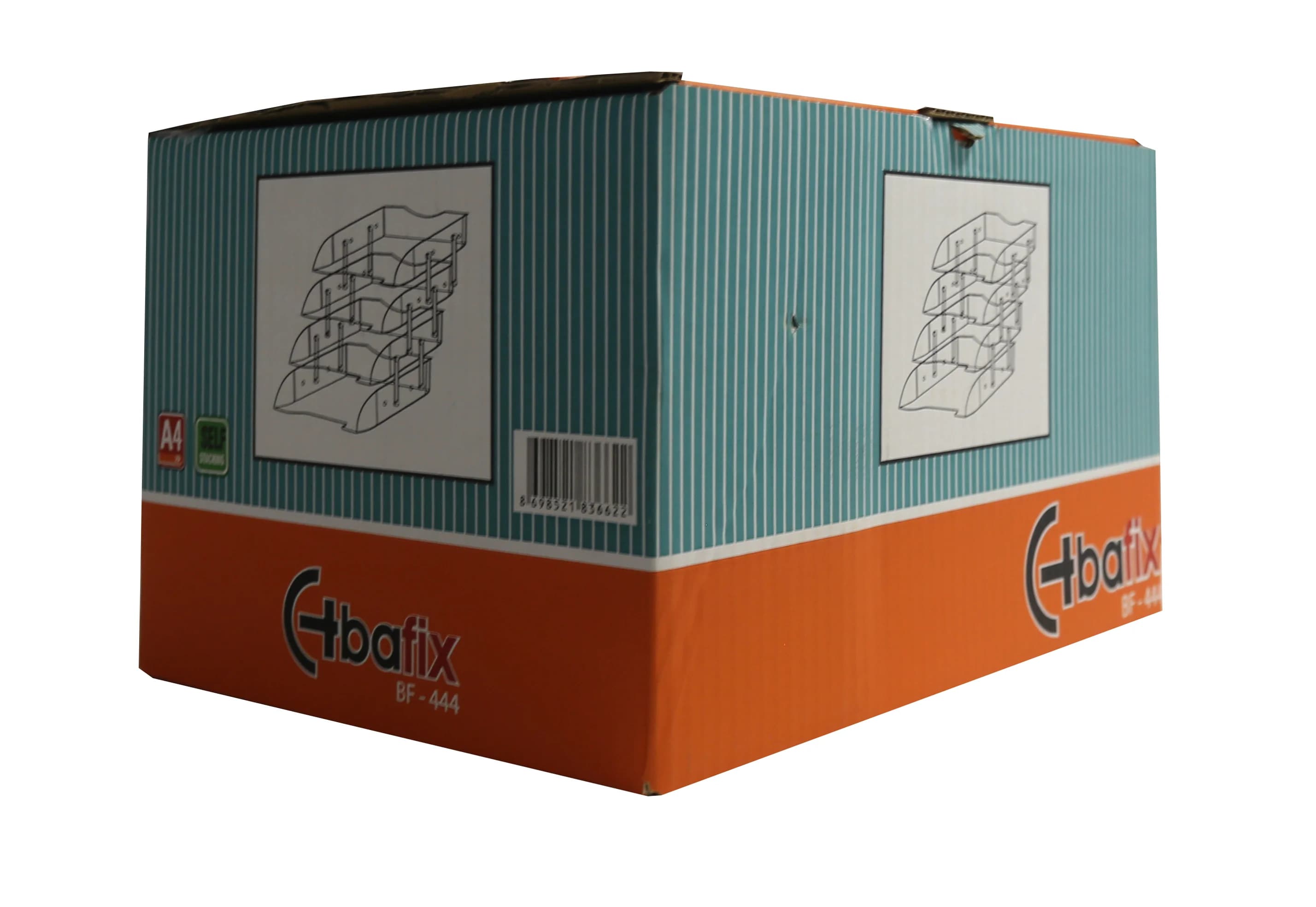 Bafix Evrak Rafı Hareketli Plastik 4 LÜ Şeffaf BFX 444