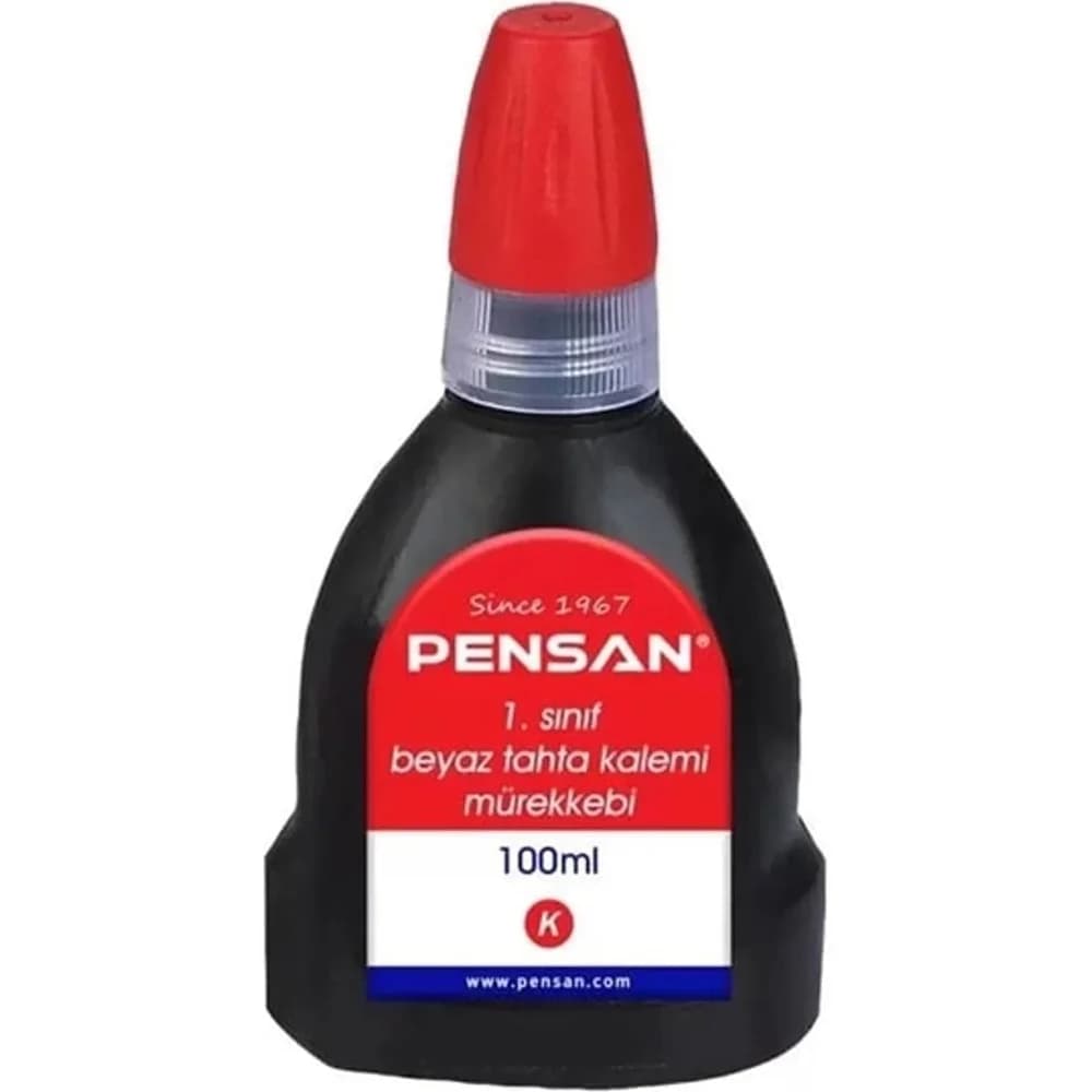 Pensan Tahta Kalemi Mürekkebi Kırmızı 100 ML 4009