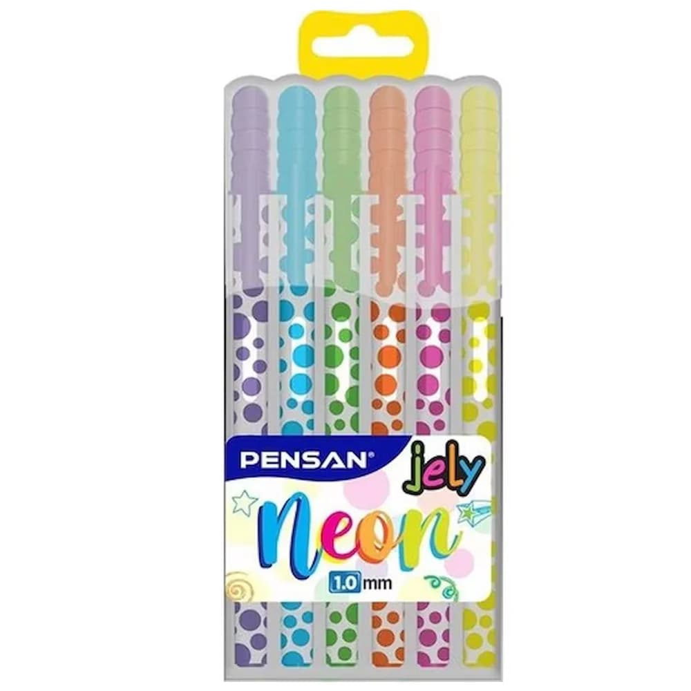 Pensan Jel Kalem Jely 1.MM Neon Krş 6 Lı 2801