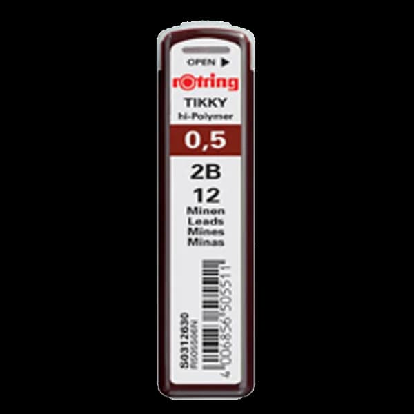 Rotring Min Hi-Polymer 2B 0.5 MM S0312630