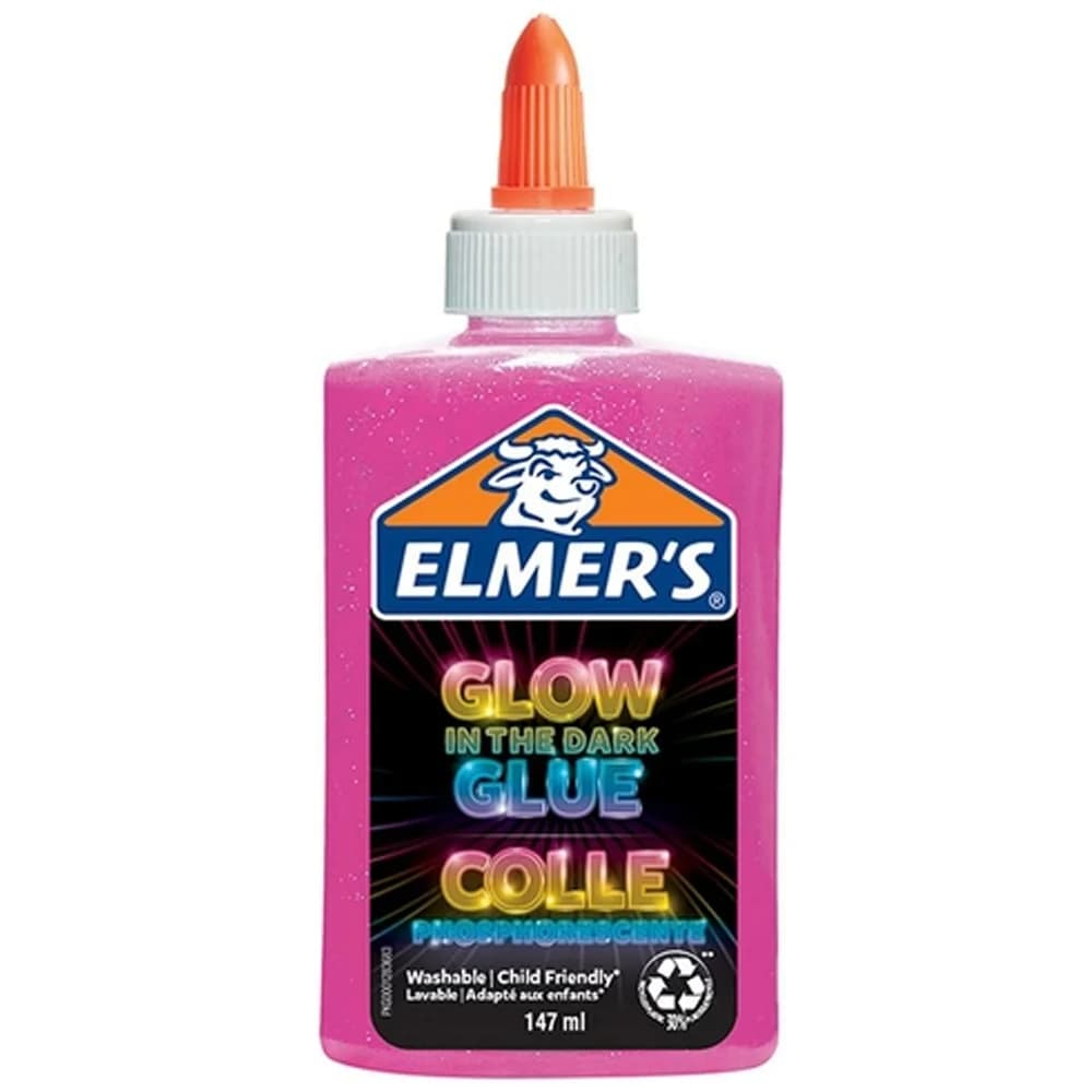 Elmers Karanlıkta Parlayan Yapıştırıcı 147 ML Pembe 2162079