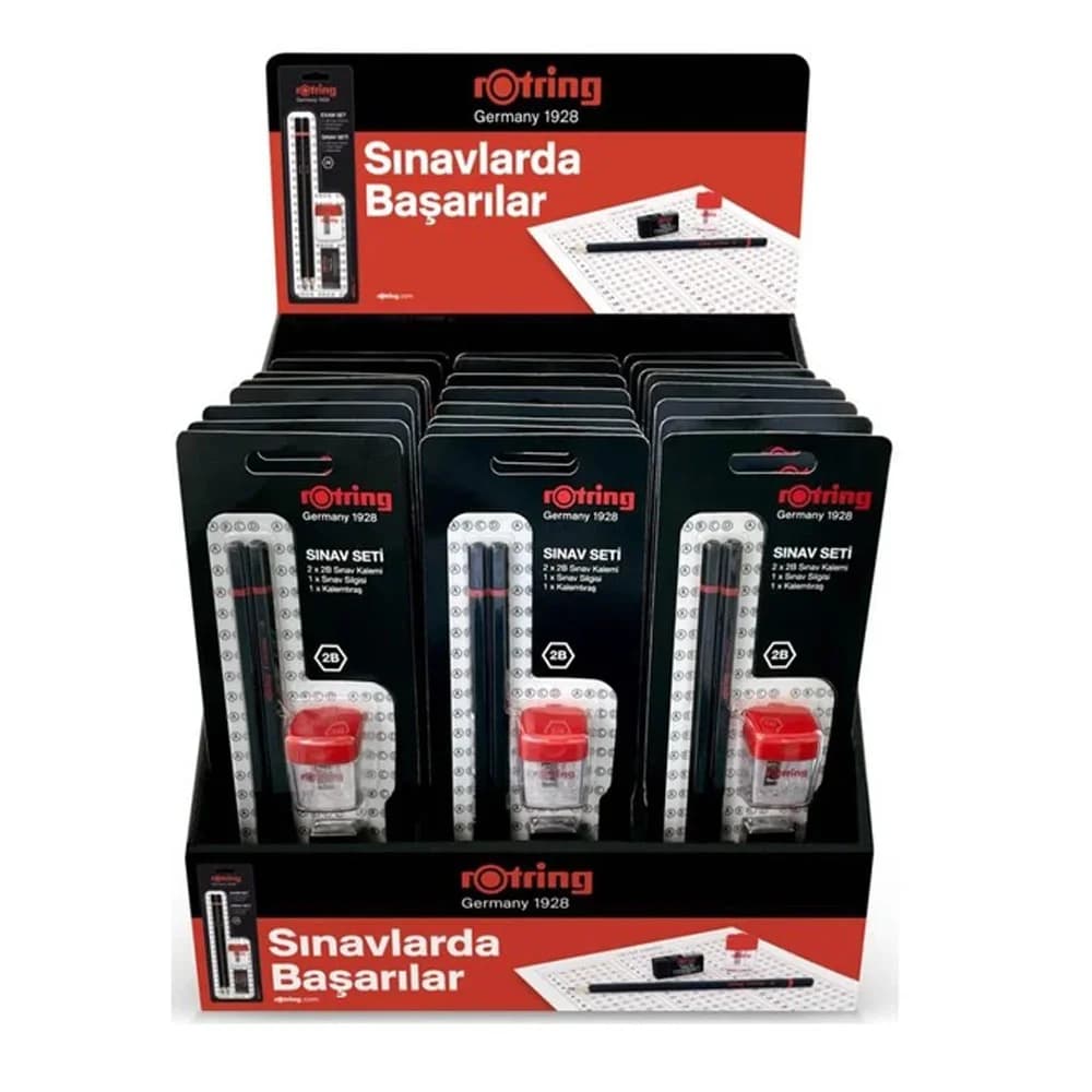 Rotring Sınav Seti Standı Dolu 24 Lü