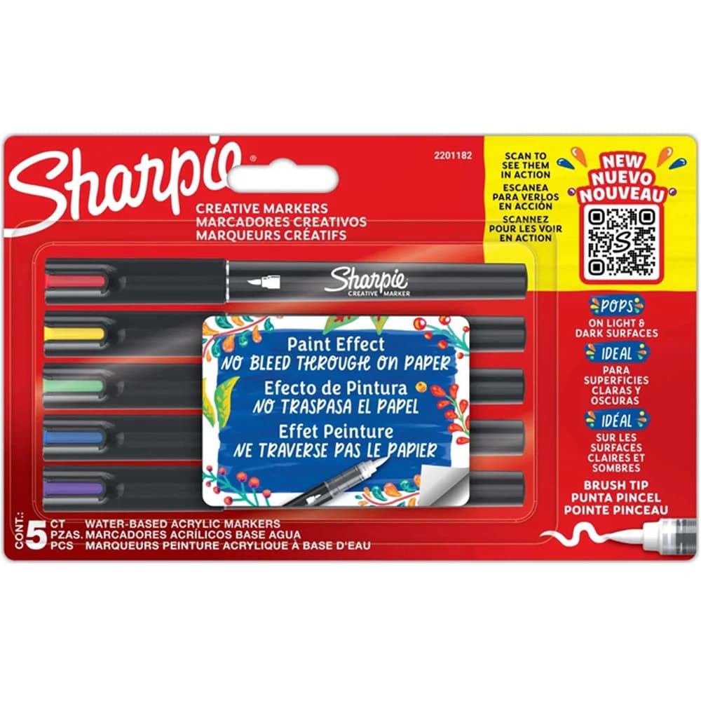 Sharpie Markör Akrilik Fırça Uç 5 Li Bls 2201182