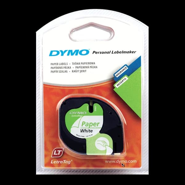 Dymo Letratag Şerit Kağıt 12 MMx4 MT Beyaz S0721510