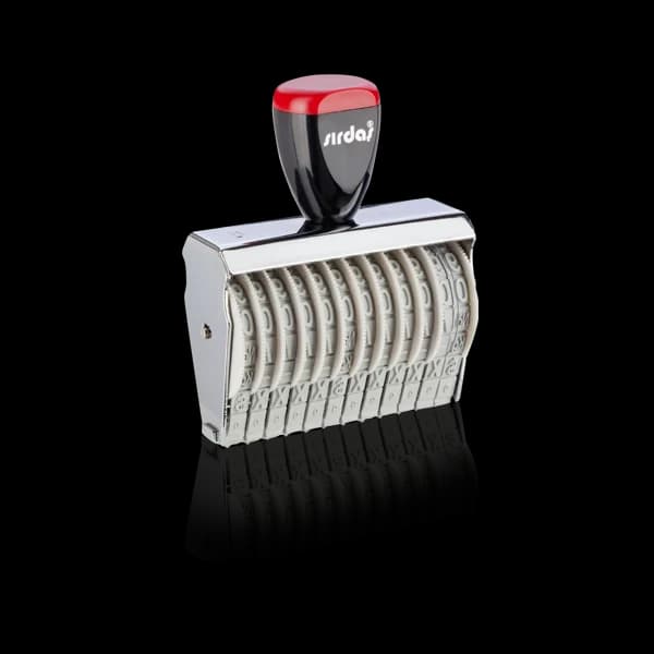 Sırdaş Numaratör Elle Çevirmeli 12 Hane 9 MM 15912