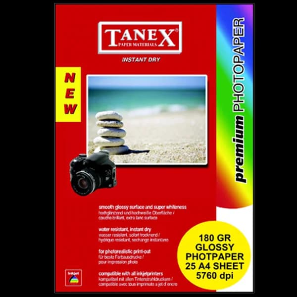 Tanex Fotoğraf Kağıdı 25 Lİ YP A4 180 GR