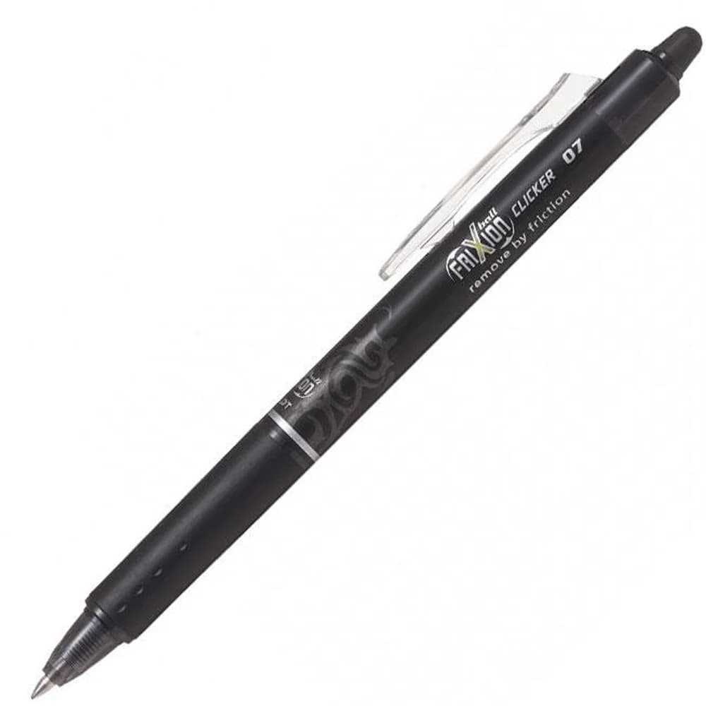 Pilot Tükenmez Kalem Frixion Clicker Bilye Uç Silinebilir 0.7 MM Siyah BLRT-FR7-B