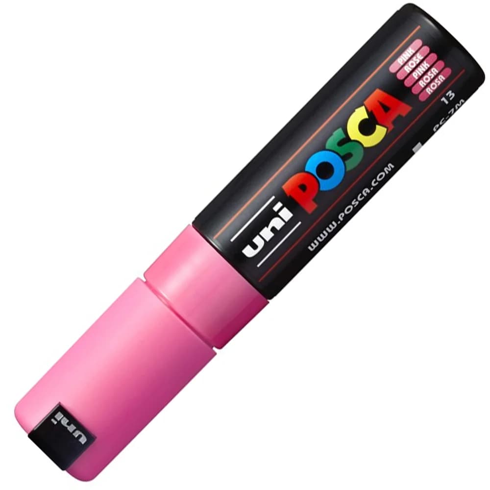 Uni-Ball Posca 4.5-5.5 Su Bazlı Poster Markörü Pembe PC-7M