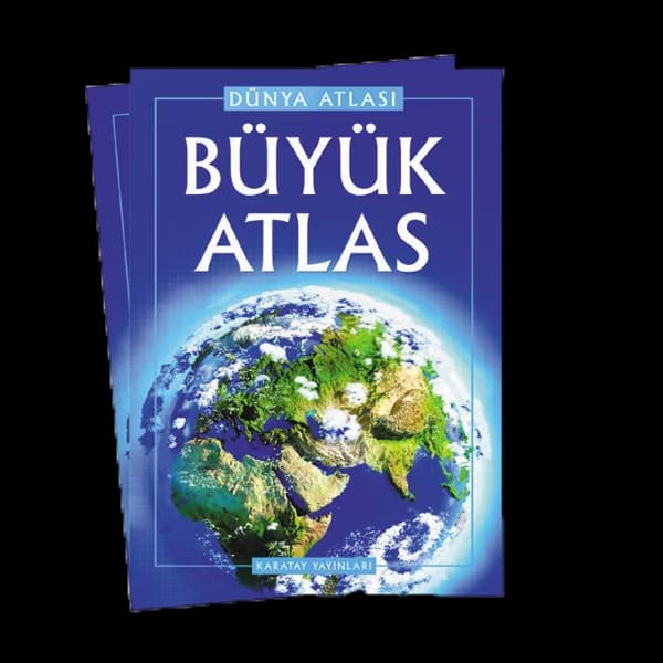 4E Atlas Büyük (Dünya Atlası) Karton Kapak Karatay Yayınevi