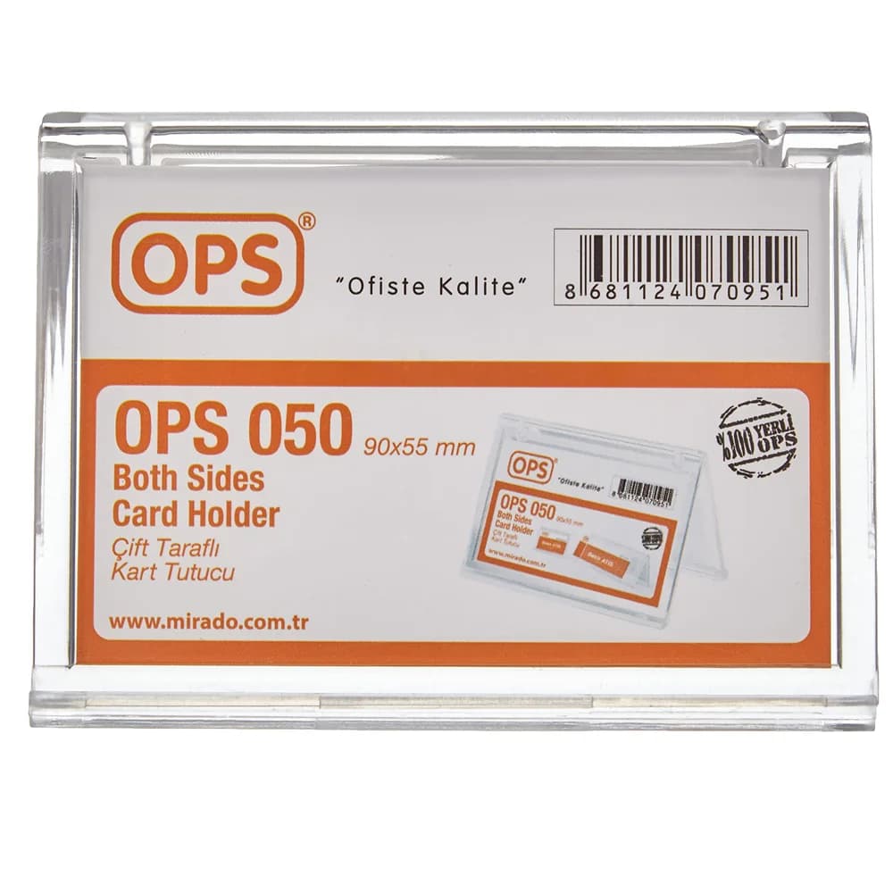 Ops Sergileme Ürünü 2 Taraflı Yatay Tutuculu Kartvizitlik Dp 050
