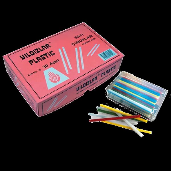 Yıldızlar Sayı Çubukları Plastik Kutuda 16