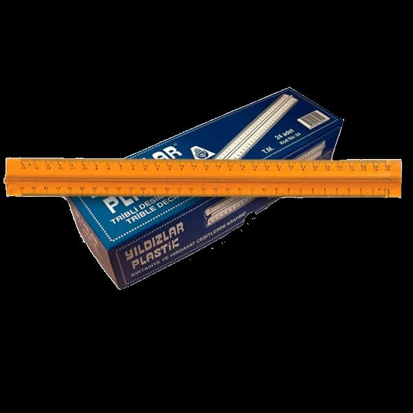 Yıldızlar Standart Cetvel Plastik Tribli Desimetre 30 CM 64