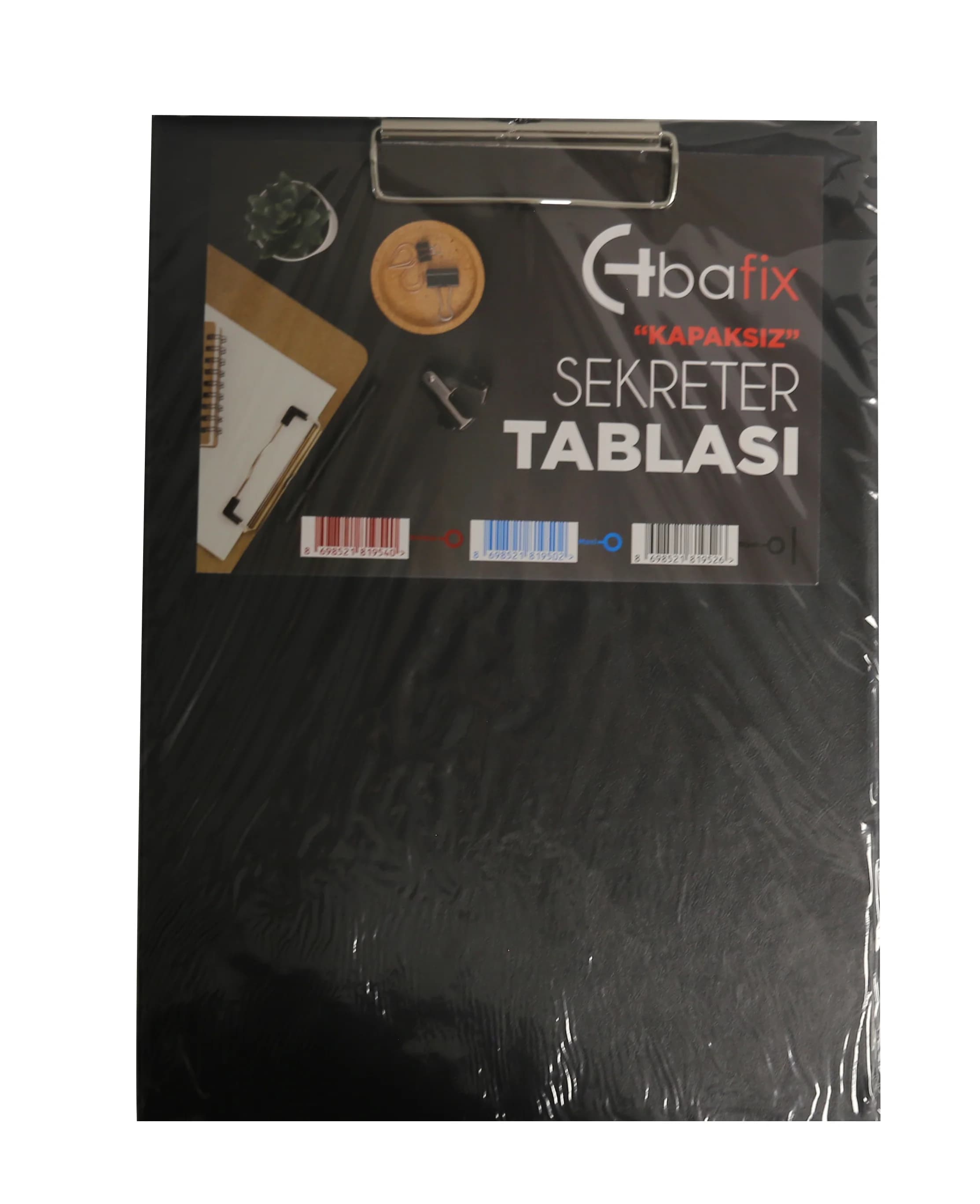 Bafix Kapaksız Sekreterlik Plastik A4 Siyah