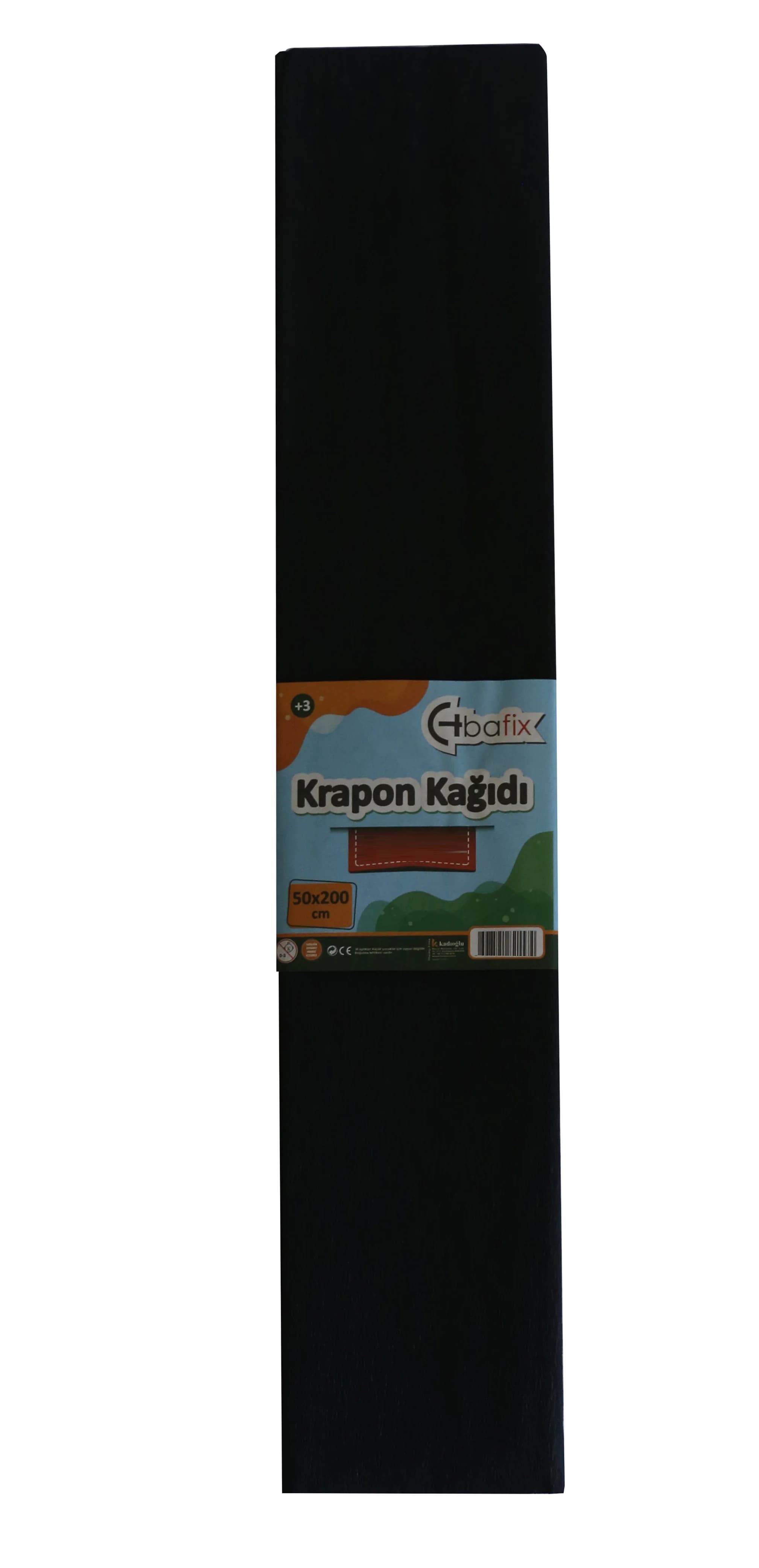 Bafix Krapon Kağıdı 10 LU 50x200 CM Siyah