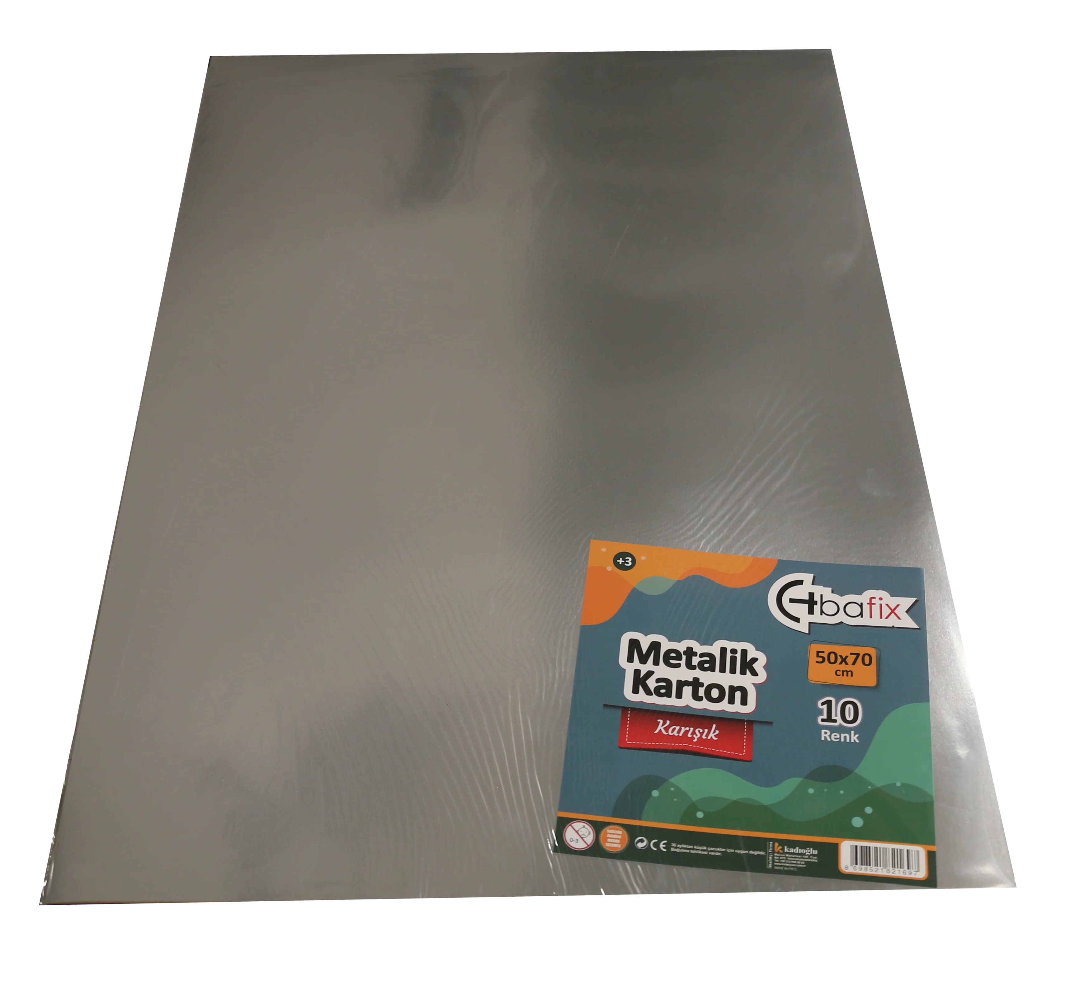 Bafix Metalik Karton 50x70 Cm Karışık Renk
