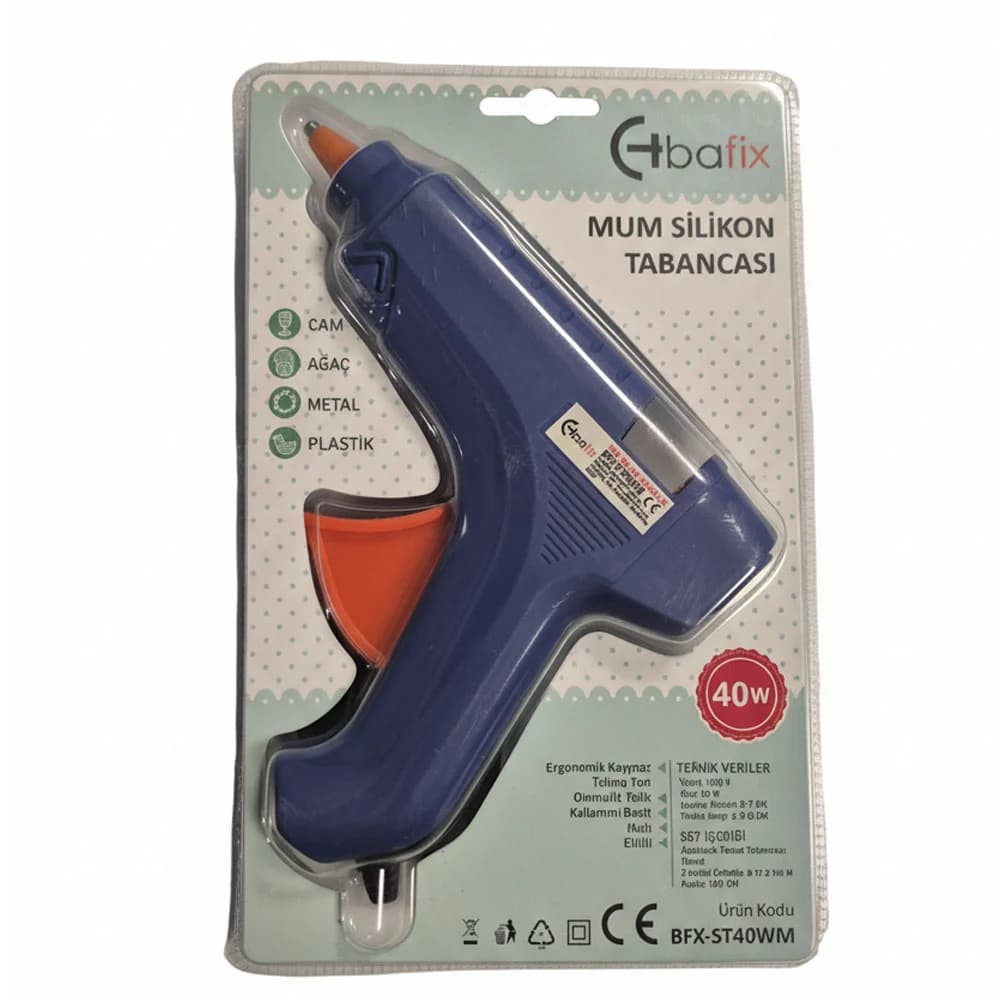 Bafix Silikon Tabancası 40W Mavi