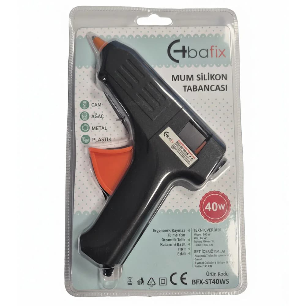 Bafix Silikon Tabancası 40W Siyah