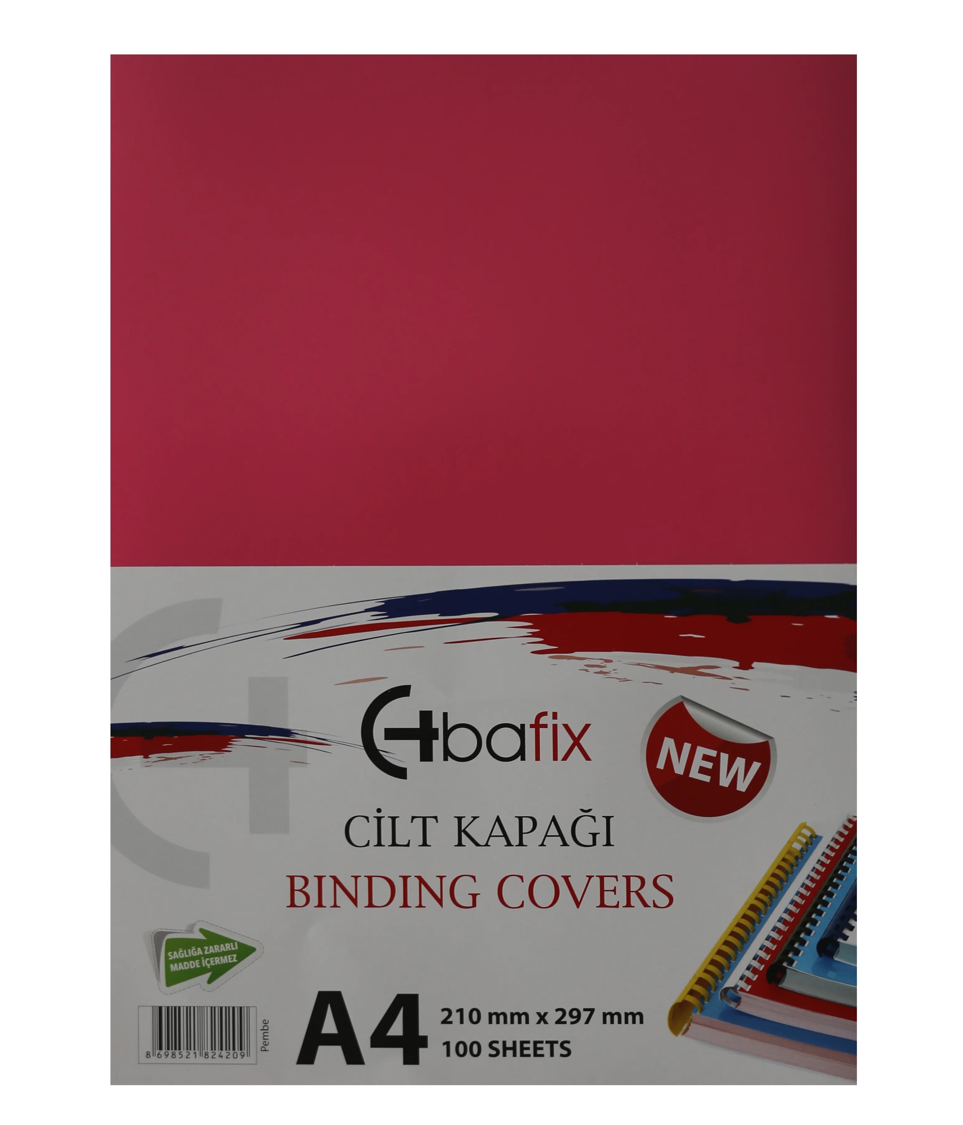 Bafix Cilt Kapağı Plastik Opak A4 160 MIC Pembe