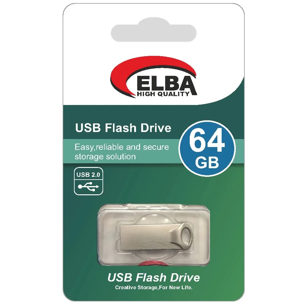 Elba Flash Bellek 64 Gb Metal 2.0 Usb