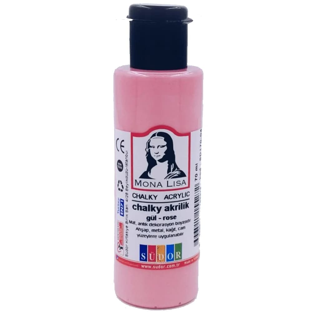 Mona Lisa Akrilik Boya Chalky 70 ML Gül SD170-04