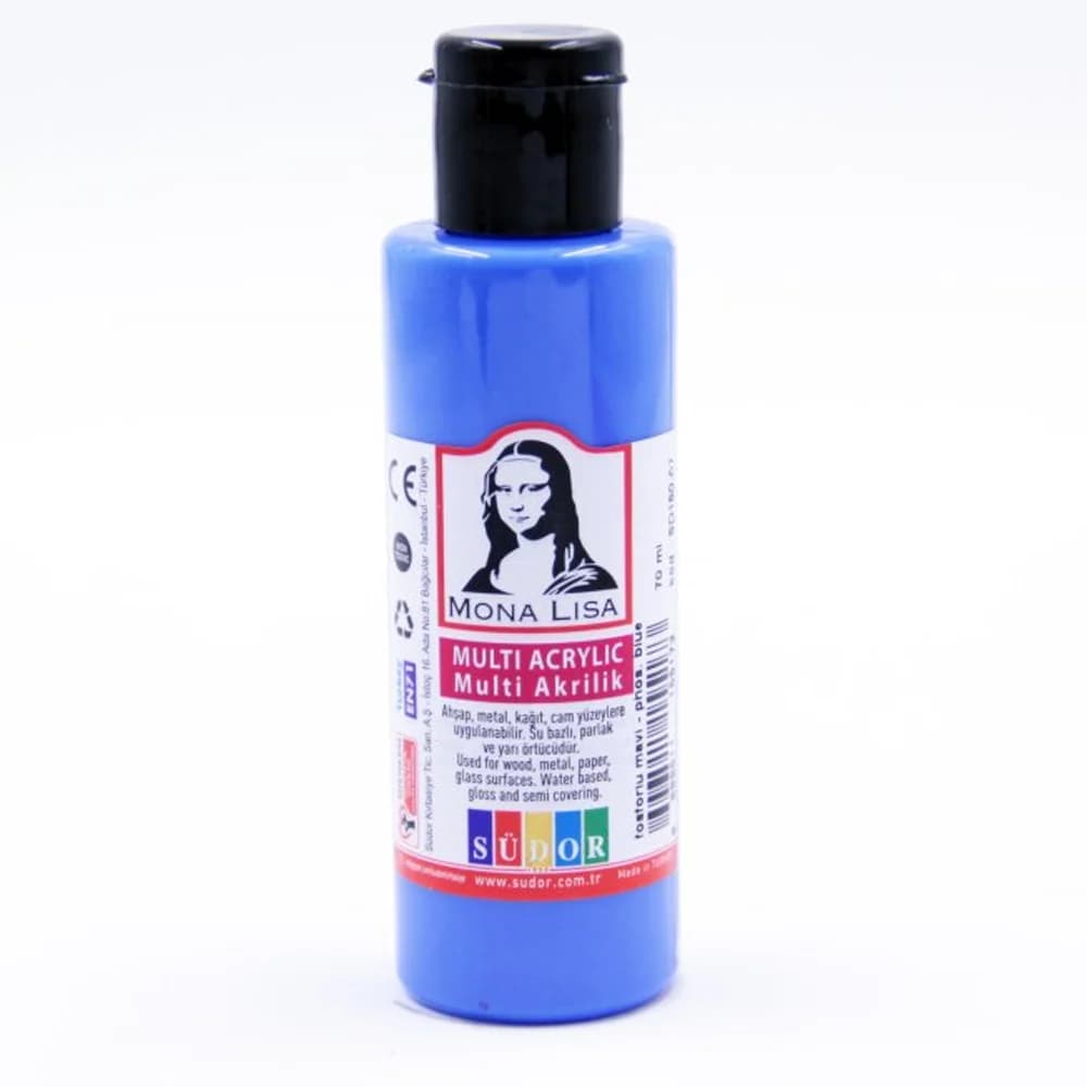 Mona Lisa Multi Akrilik 70 ML Fosforlu Mavi SD160-07