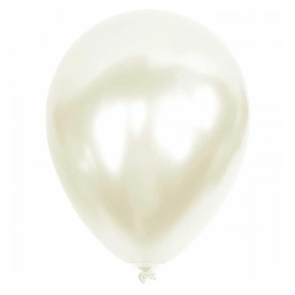 Balonevi Balon Metalik Beyaz 12 İnc 100 Lü