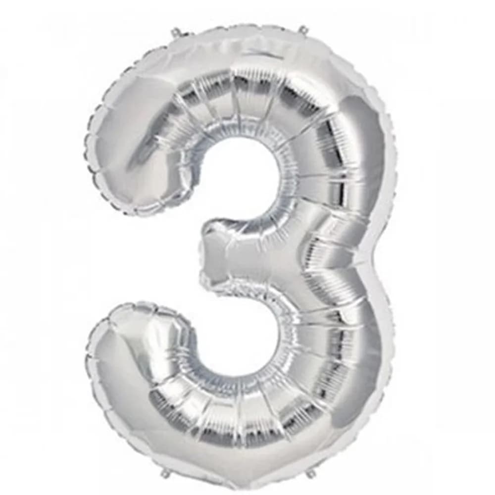Nedi Balon Folyo 40 Rakam Gümüş 3 10764