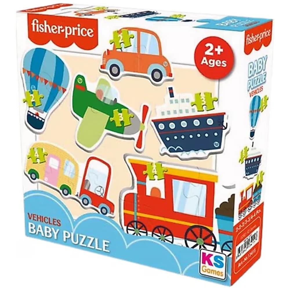 Ks Games Fisher Price Baby Puzzle Vehıcles Fp 13415