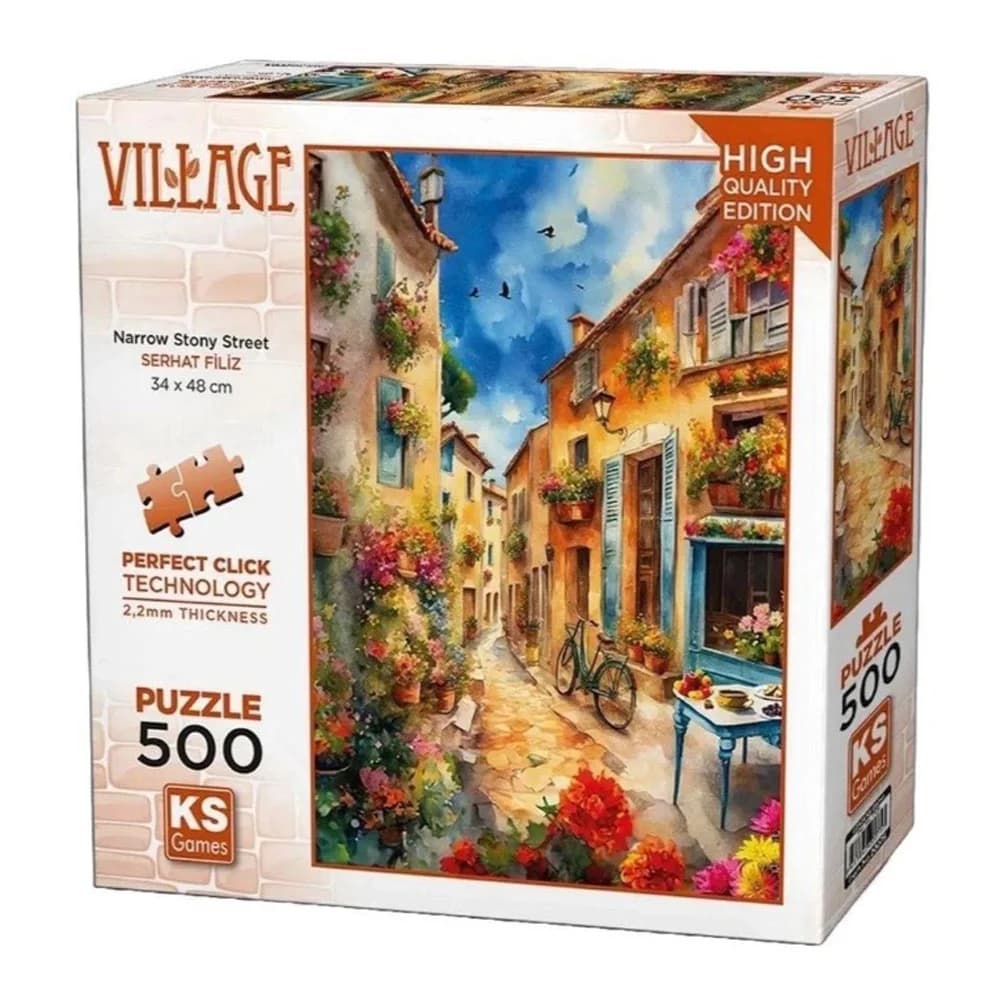 Ks Games Puzzle 500 Parça Narrow Stony Street 20075