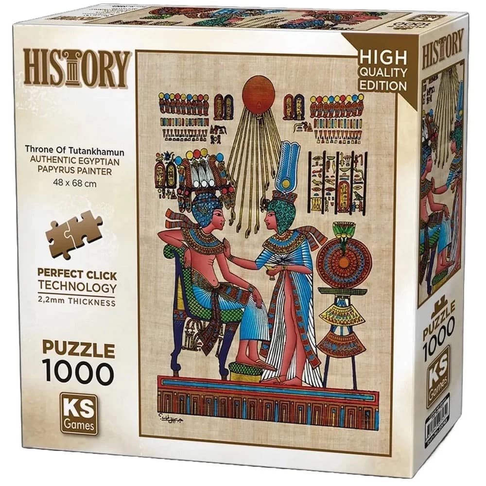 Ks Games Puzzle 1000 Parça Papirus Throne Of Tutankhamun 20743
