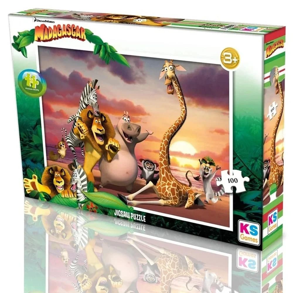 Ks Games Madagascar Puzzle 100 Prç. Mg 714