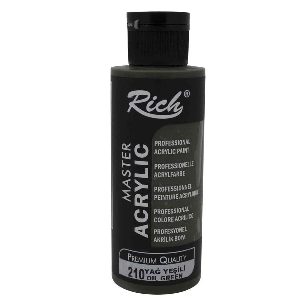 Rich Akrilik Boya Master 120 CC Yağ Yeşili 120-210