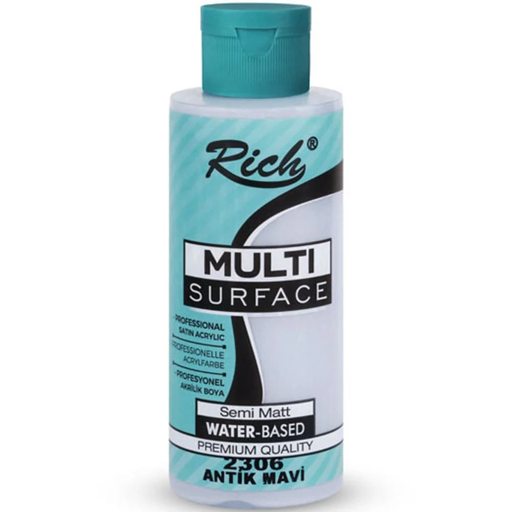 Rich Akrilik Boya Multi Surface 120 CC Antik Mavi 2306