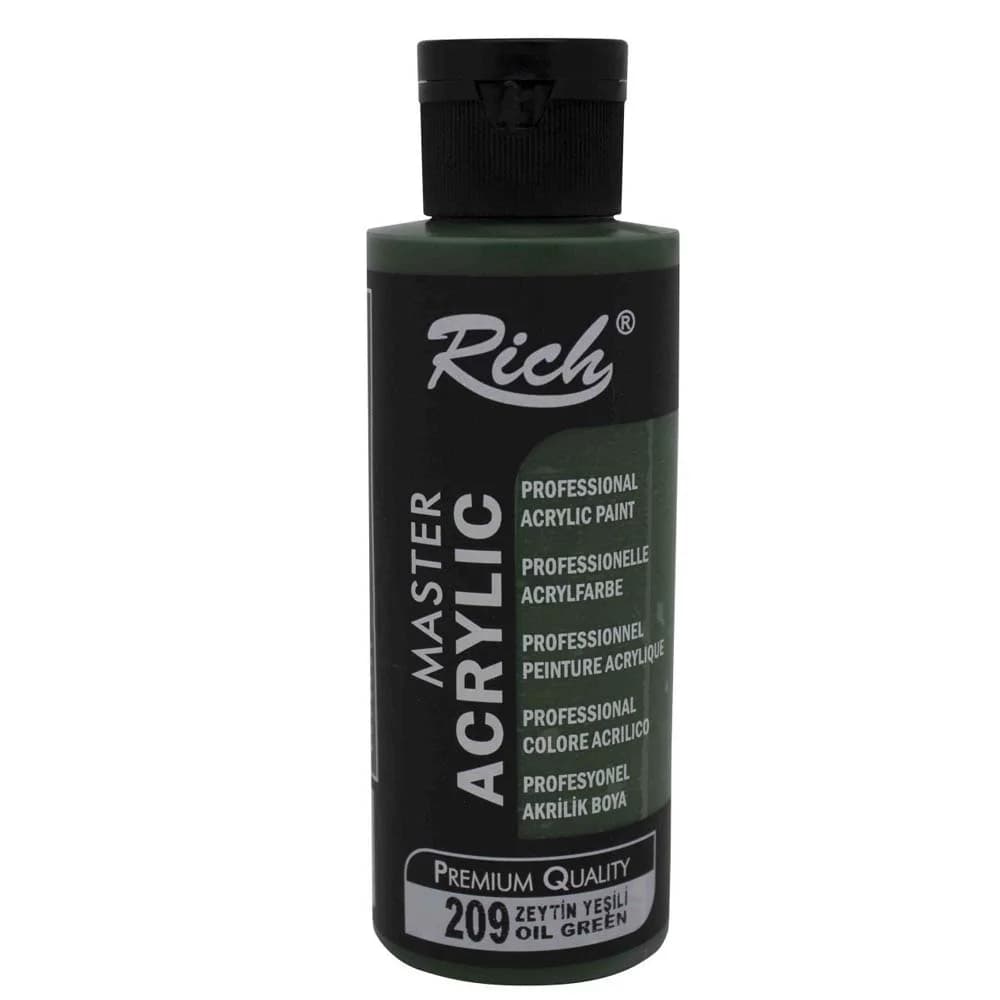 Rich Akrilik Boya Master 120 CC Zeytin Yeşili 120-209