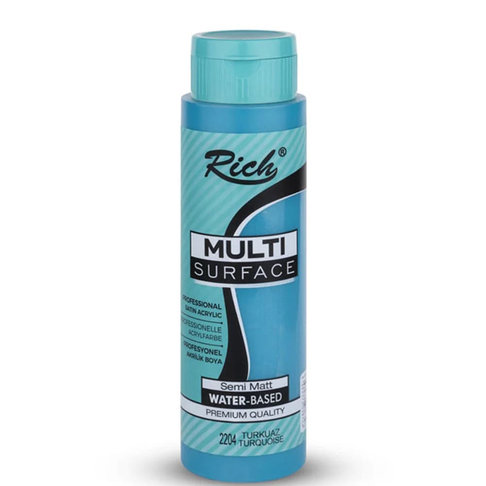 Rich Akrilik Boya Multi Surface 500 CC Turkuaz 500-2204