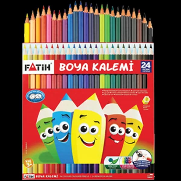 Fatih Kuru Boya Karton Kutu Tam Boy 24 LÜ 33225