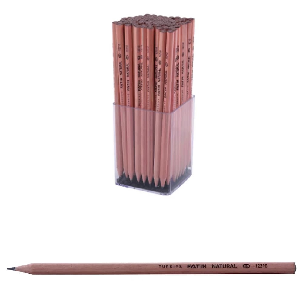 Fatih Kurşun Kalem Natural Köşeli 12210