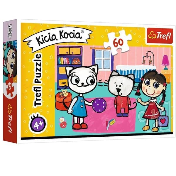 Trefl Puzzle 60 Parça Kıttykıt Wıth Frıends Kicia Kocia 33x22 Cm17343