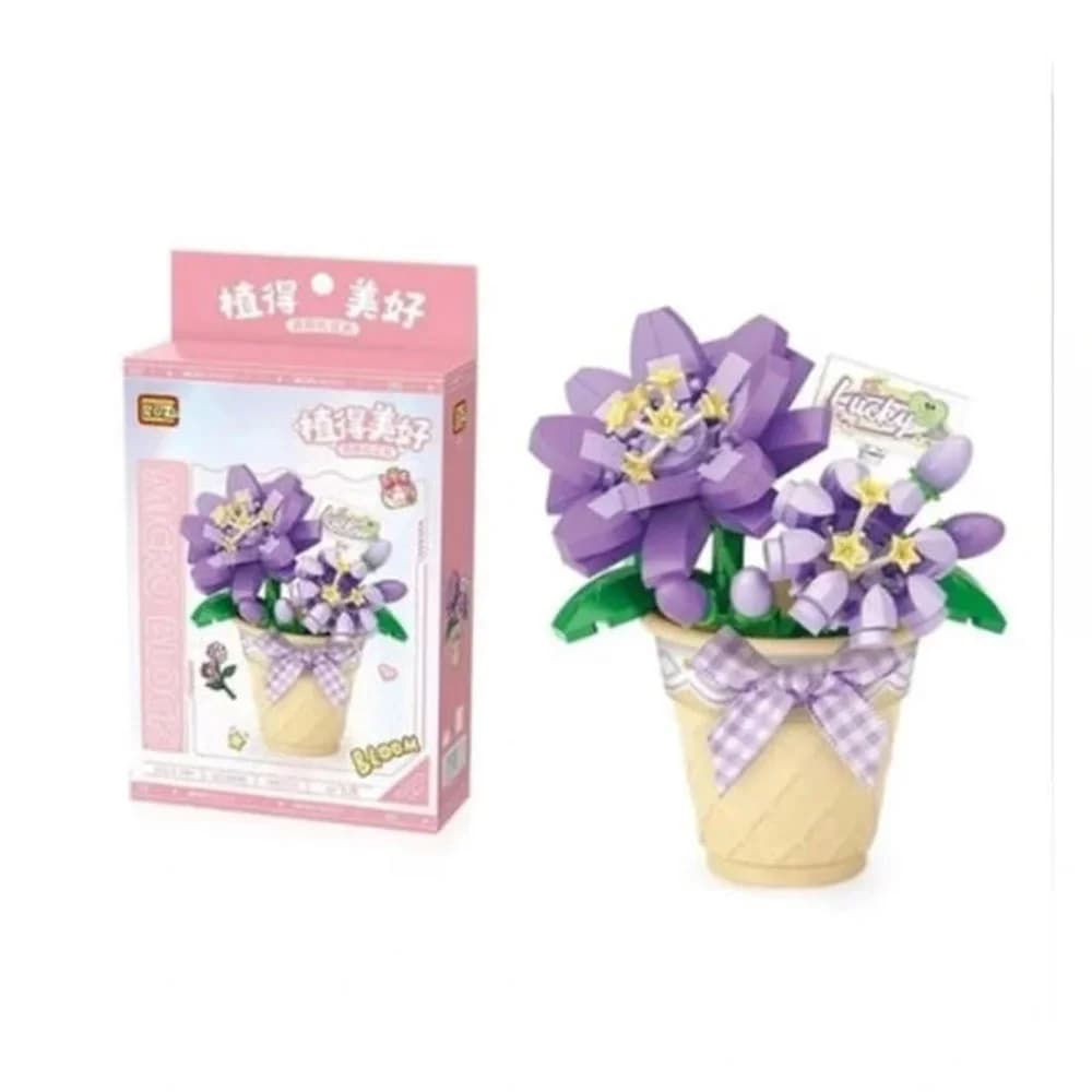 Loz Block Oyuncak Saksılı Menekşe 180 Parça Lz8838