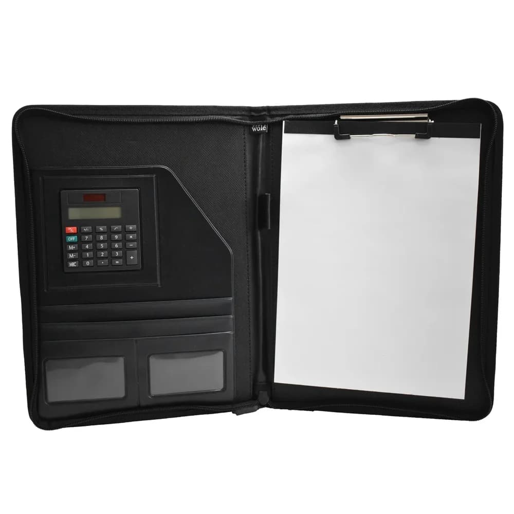 Önder Wole Fermuarlı Lux Sekreterlik Hesap Makineli Siyah 1413-3