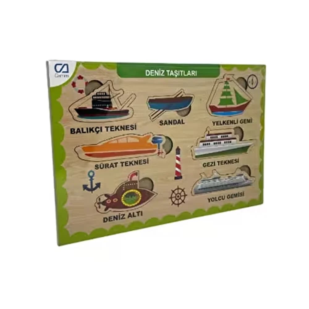 Ca Games Ahşap Deniz Taşıtları Bul-Tak Caahs-3201