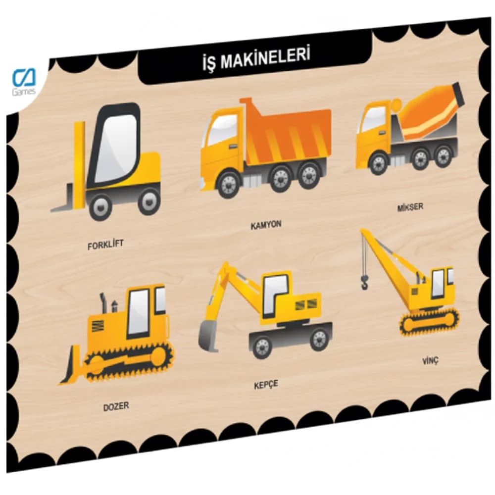 Ca Games Ahşap İş Makineleri Bul-Tak Caahs-3209