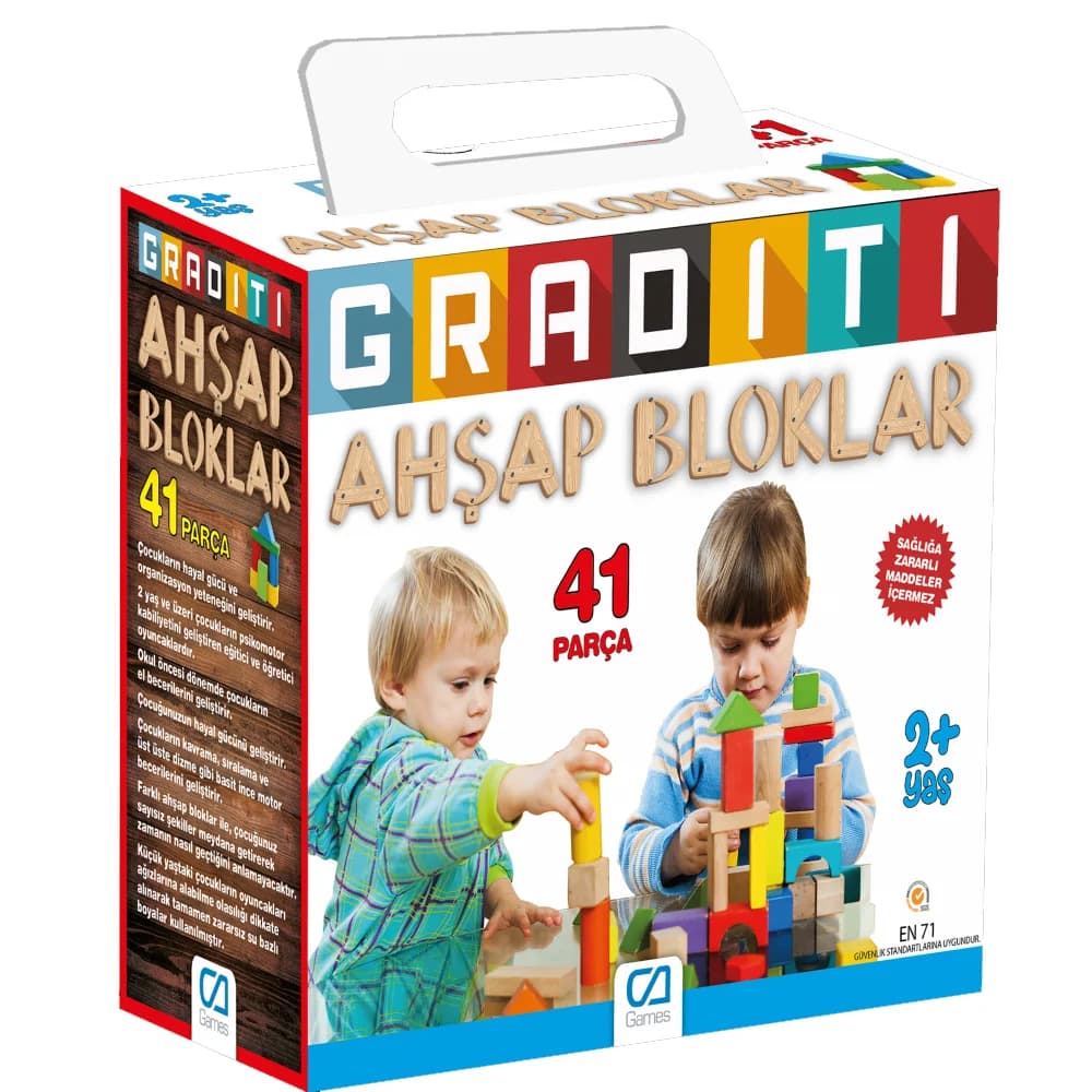 Ca Games Graditi 41 Parça Renkli Bloklar Caahs-10010