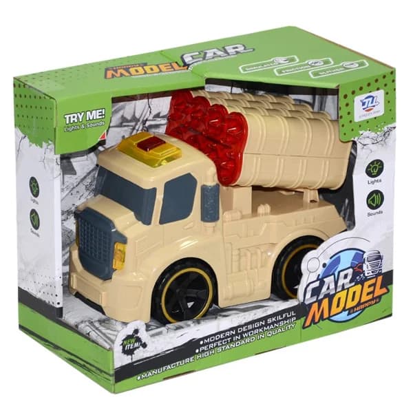 Canem Oyuncak Sürtmeli Sesli Işıklı Askeri Araçlar 8899-5A