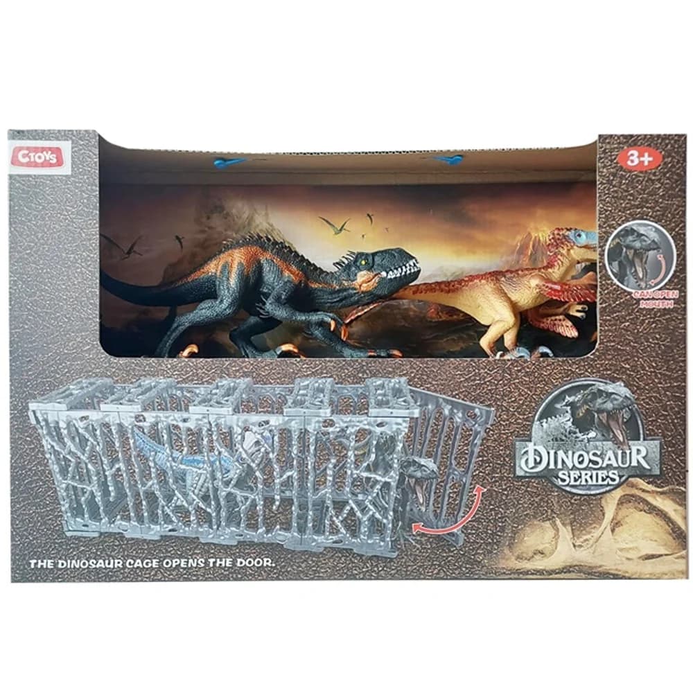 Ctoy Oyuncak Kafesli Dinozor Seti CTOY-610-80