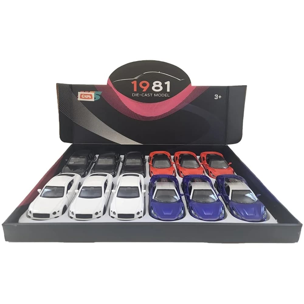 Ctoy oyuncak Çek Bırak Kapıları Açılır Yarış Arabası 1:32