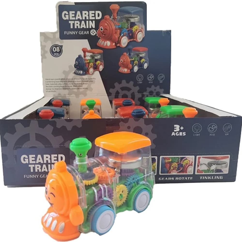 Ctoy Oyuncak Işıklı Sesli Şeffaf Tren