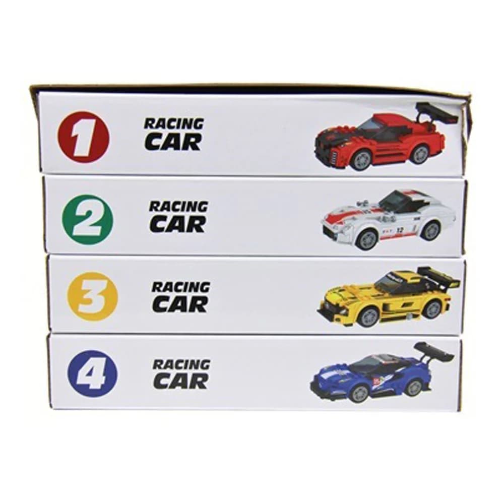 Ctoy Mini Blok Model Araba (628/1-2-3-4) 4 lü Stand